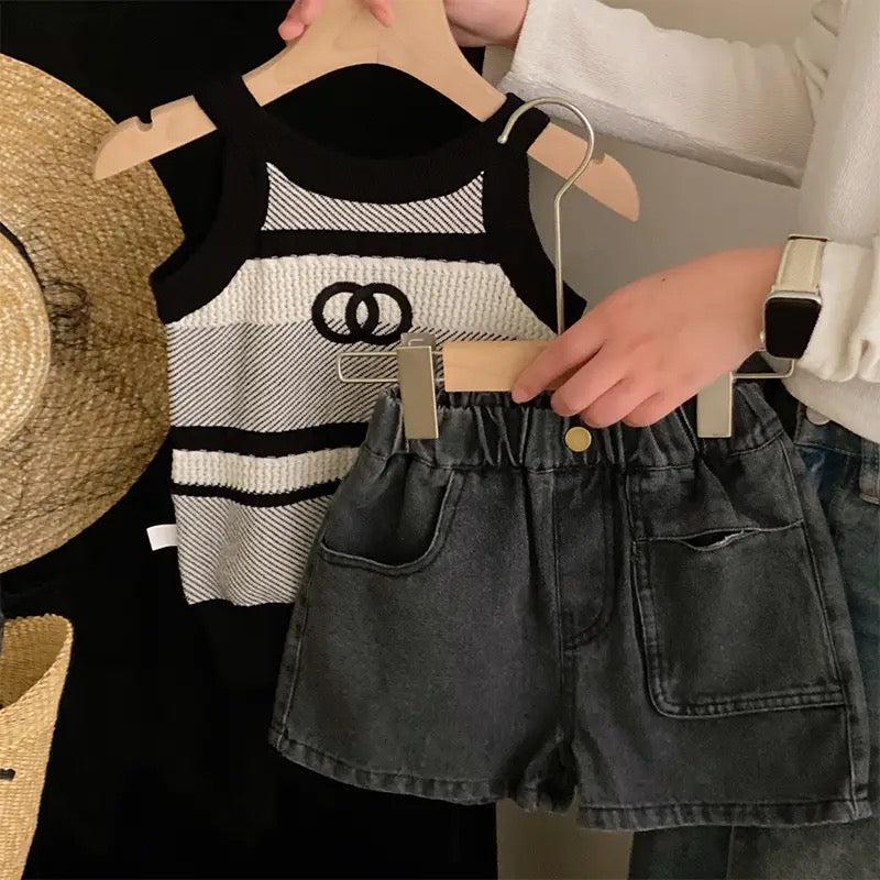 Girls summer short set