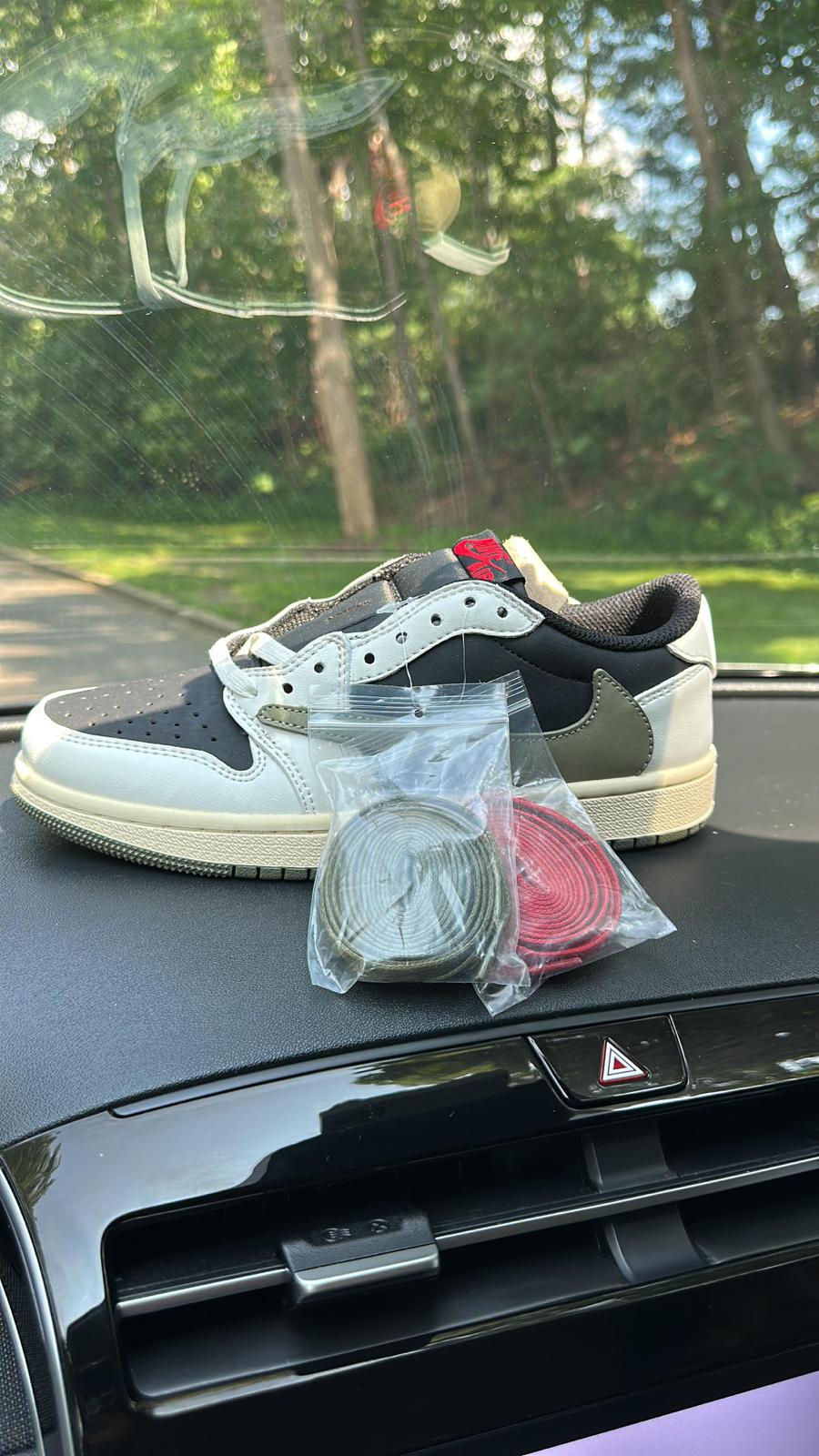 Customized olive shoes