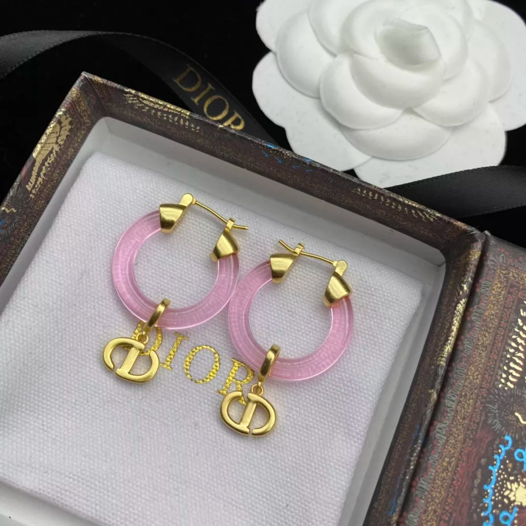 Pink earrings