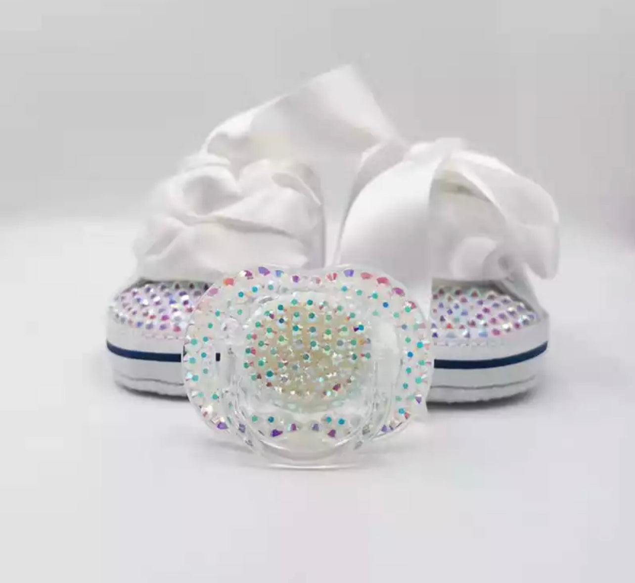 Baby bling boots & pacifier