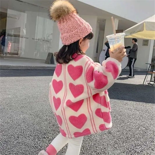 Girls valentine coat