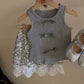 Girls sequin skirt set