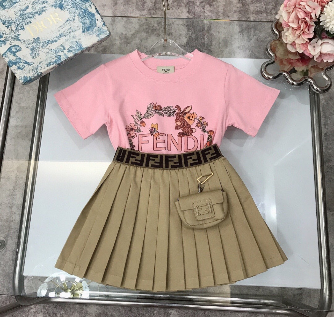 Girls skirt set