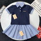 Blue miu  Girls skirt Set