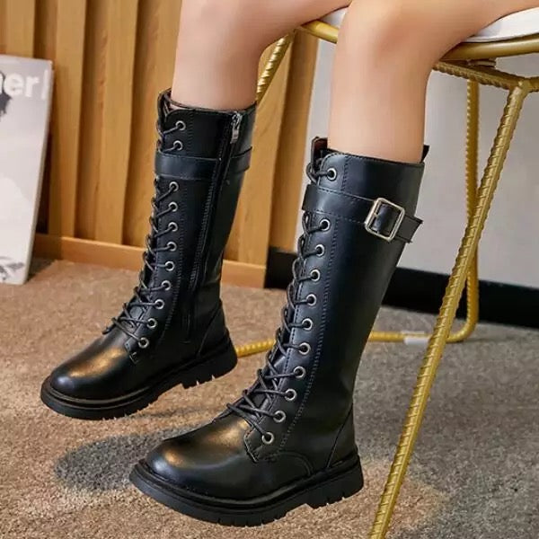 Girls high top boots