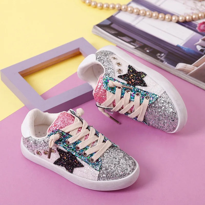 Sequin girls shoes