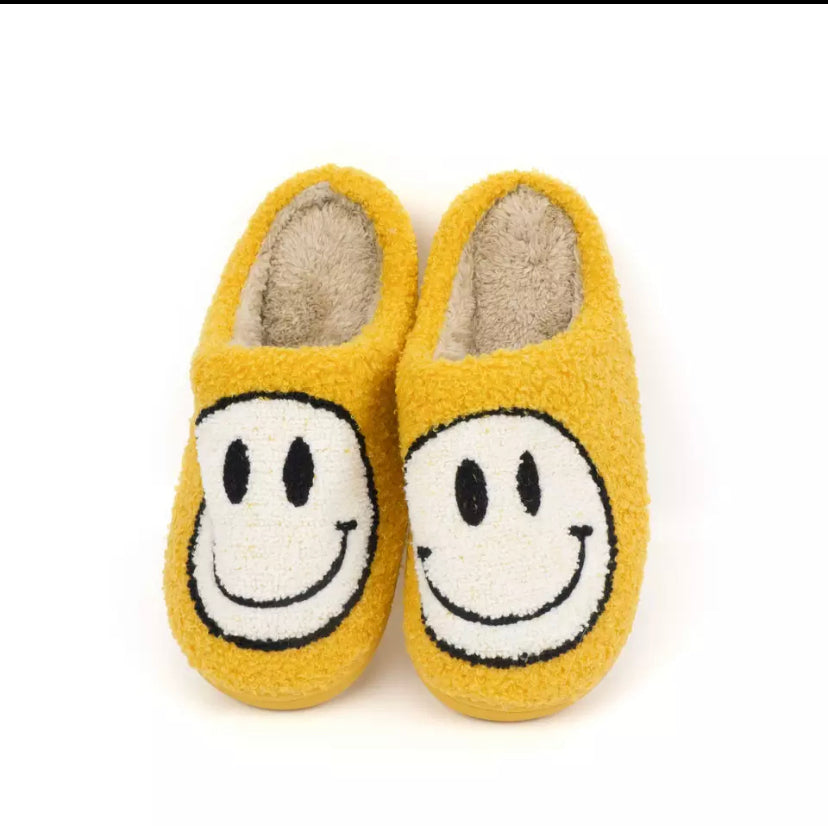 Smiley face slippers