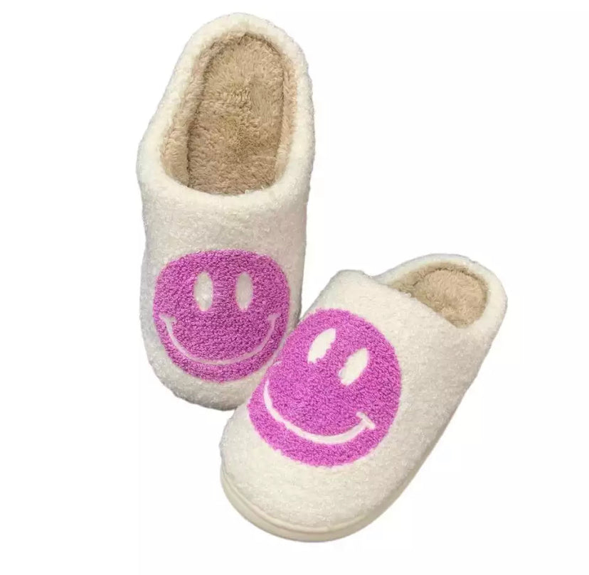 Smiley face slippers