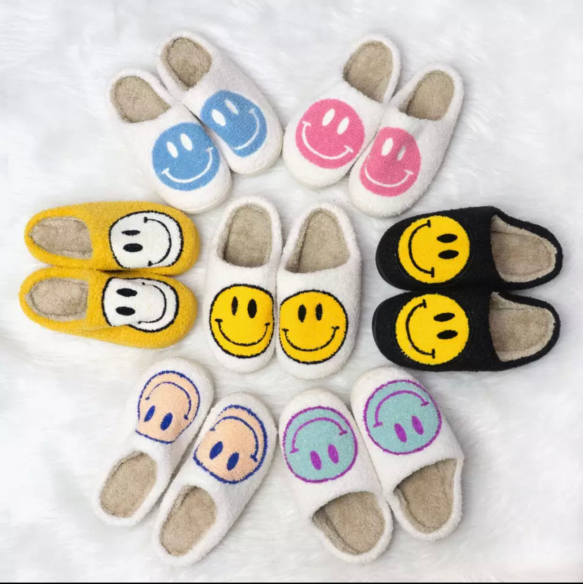 Smiley face slippers