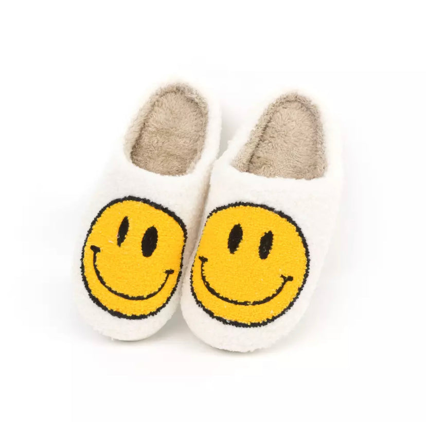 Smiley face slippers