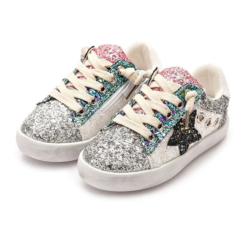 Sequin girls shoes