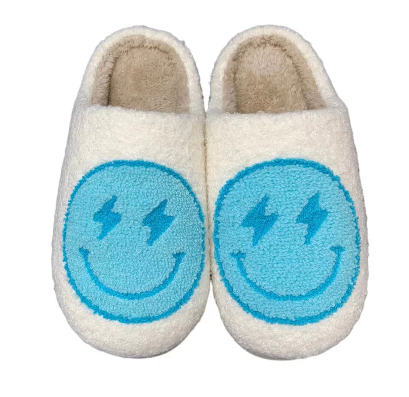 Lighting smiley slippers