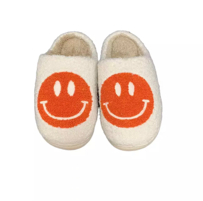 Smiley face slippers