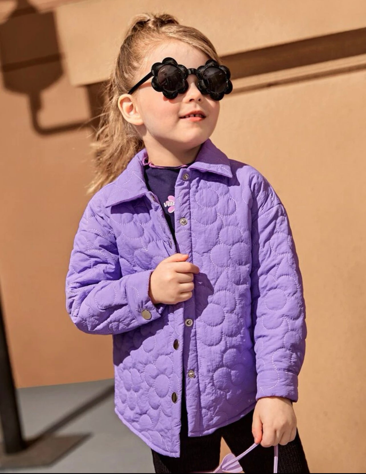 Purple girls coat