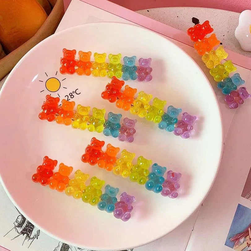 Gummy bear clips 2 pieces