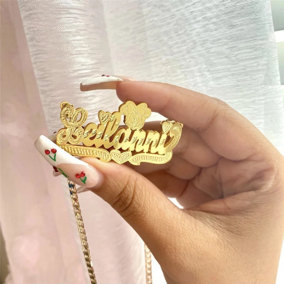 Cadenas personalizadas  enchapado en oro 18k