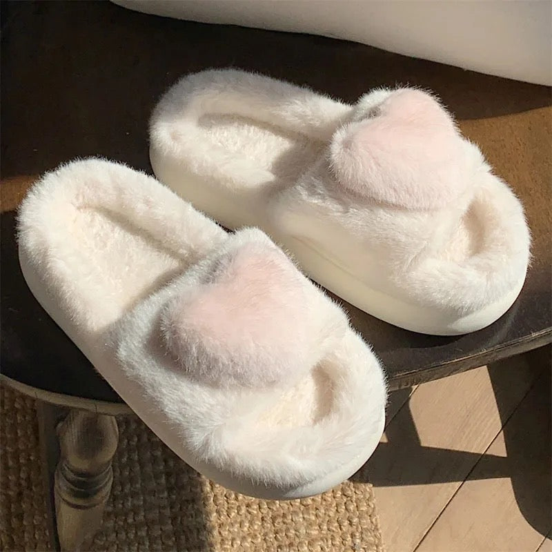 Heart slippers