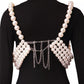Pearls crop top “One Size”