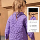 Purple girls coat