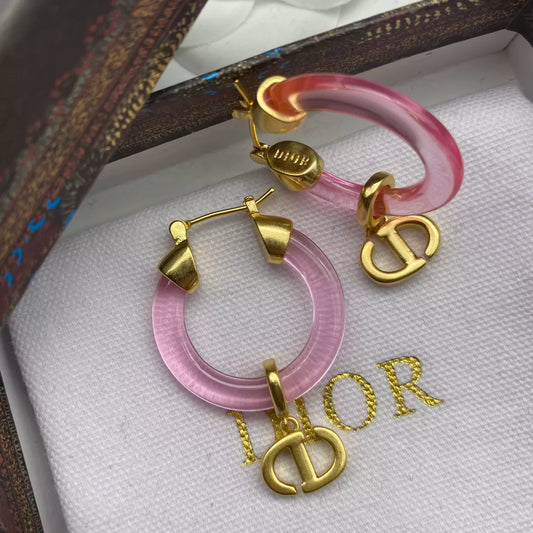 Pink earrings