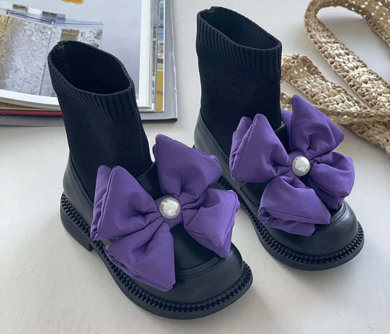 Big bow boots