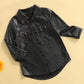 Girls Faux leather Top