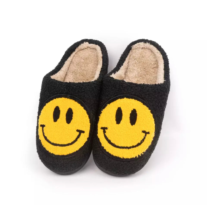 Smiley face slippers