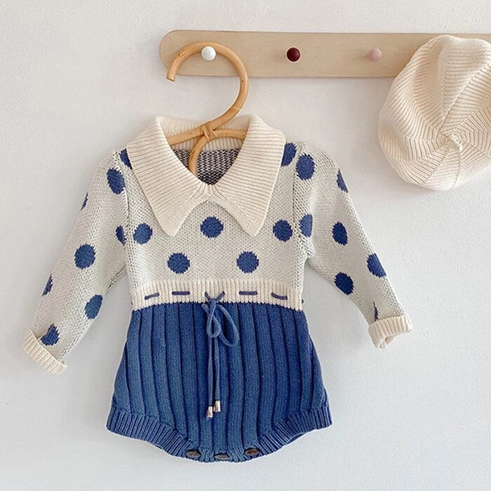 Baby polka dot romper