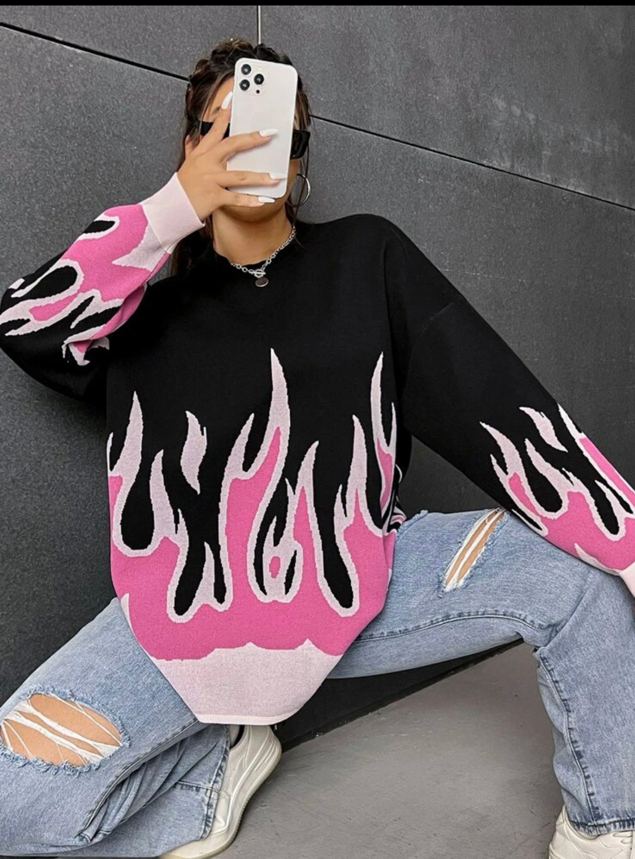 Flame sweater