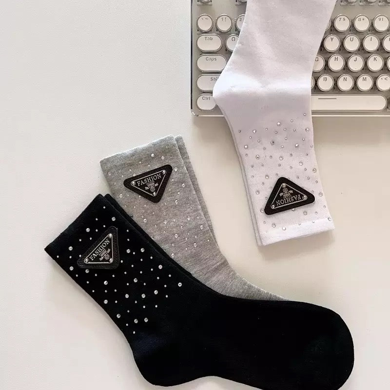 Fashion bling socks