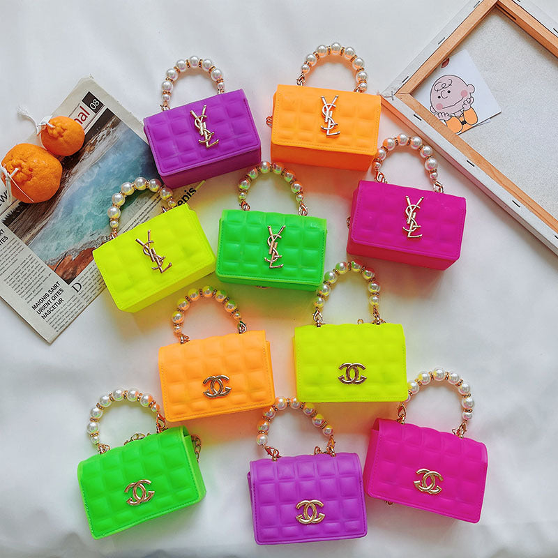 Girls neon purse