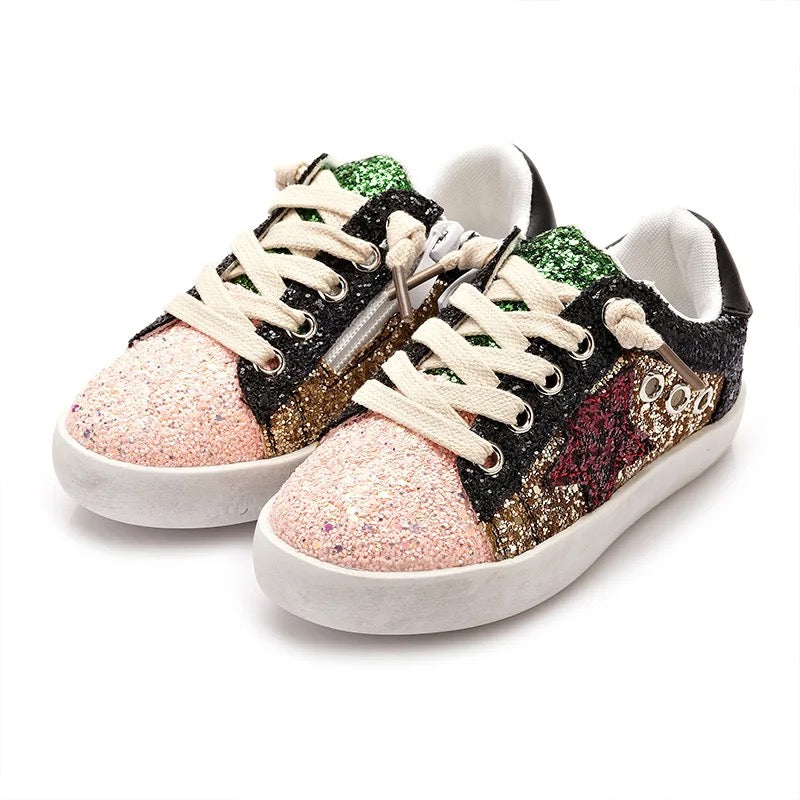 Sequin girls shoes