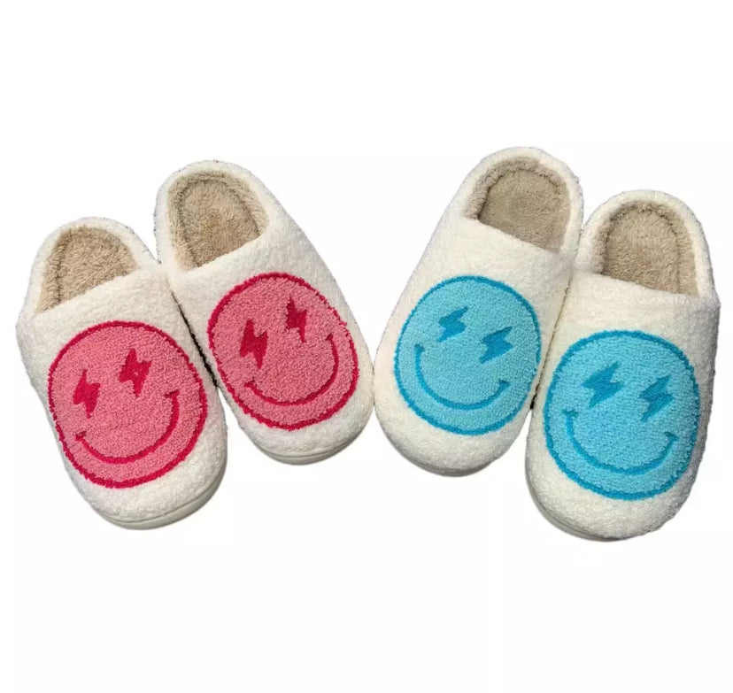 Lighting smiley slippers