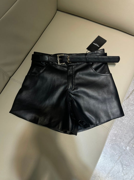 Black leather woman’s shirt