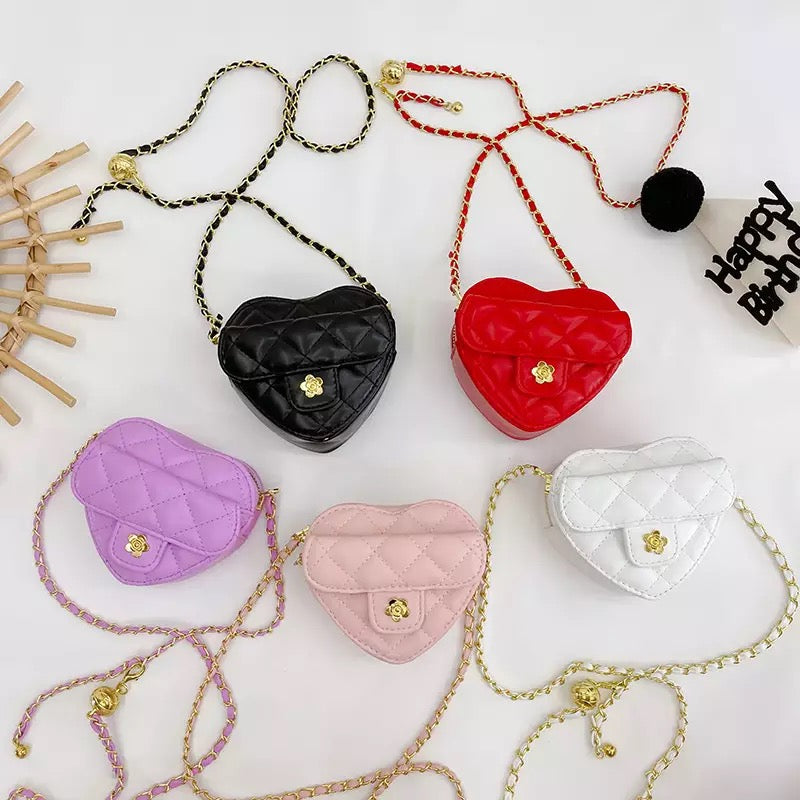 Girls heart bags