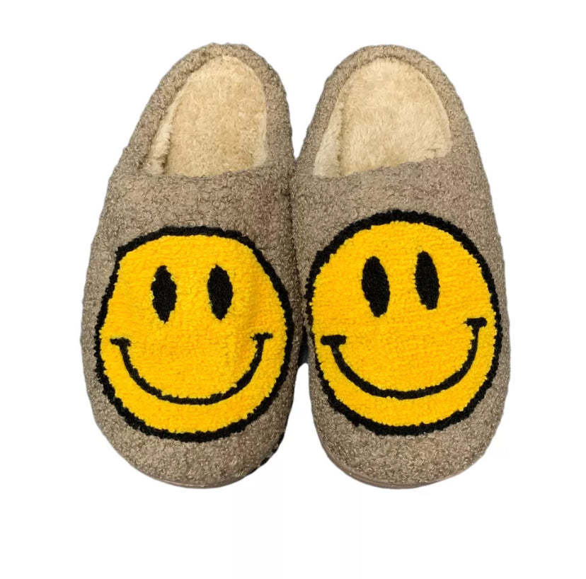 Smiley face slippers